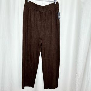 Lucky Brand cloud jersey wide Leg pull on pants brown